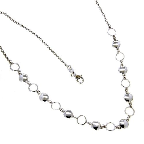 Kette Silber 925 rhodiniert 43 cm + 3 cm