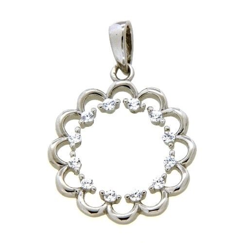 Anhänger Silber 925 rhodiniert Zirkonia