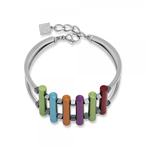 COEUR DE LION Armband diamantgeschliffenes Aluminium &amp; Edelstahl 4620/30/1500