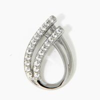 Anhänger Silber 925 rhodiniert Zirkonia