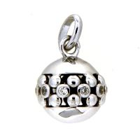 Anhänger Silber 925 rhodiniert Zirkonia Glöckchen 