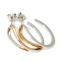 Ohrstecker Silber 925 rhodiniert rosé vergoldet