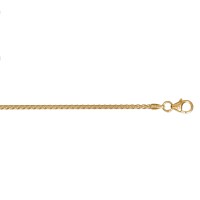 Zopfkette 1,7 mm 333 Gelbgold 50 cm