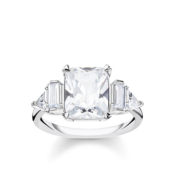 Thomas Sabo Ring weiße Steine Größe 56 TR2262-051-14-56