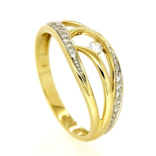 Ring Gold 333 Zirkonia Weite 54