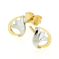 Ohrstecker Gold 333 bicolor