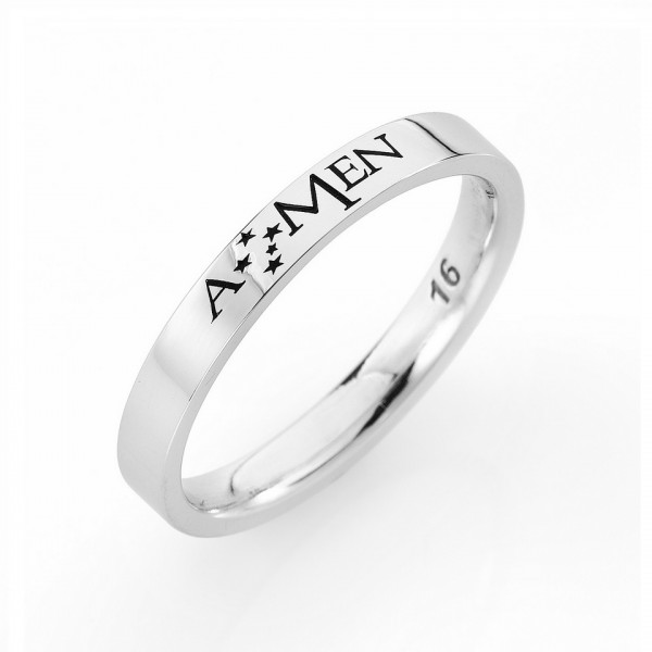 AMEN Ring Silber Gr. 66 FE001-26