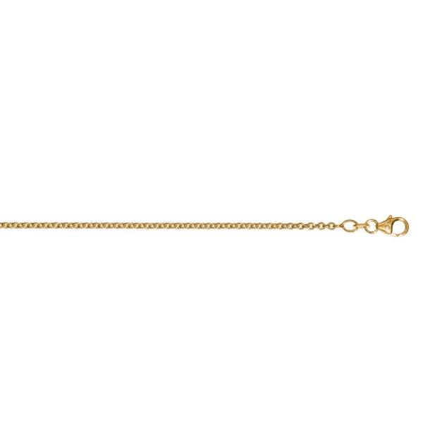 Rundankerkette 2 mm 333 Gelbgold 50 cm