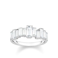 Thomas Sabo Ring weiße Steine Größe 58 TR2269-051-14-58