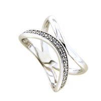 Ring Silber 925 rhodiniert Weite 58