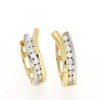 Scharniercreolen Gold 333 bicolor