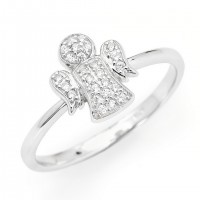 AMEN Ring Silber Engel Gr. 50 RA-10