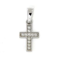 Kreuzanhänger Silber 925 rhodiniert