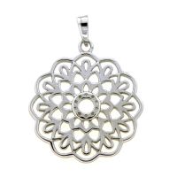 Anhänger Silber 925 rhodiniert Lebensblume