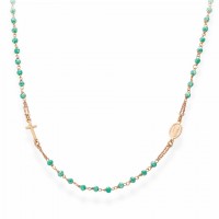 AMEN Kette 50 + 2 cm Silber Rosenkranz CRORM3