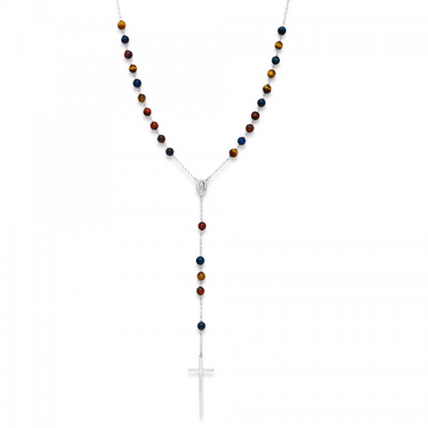 AMEN Kette 60 cm Silber Rosenkranz CROBOT60