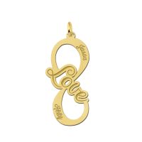 Names4ever Anhänger Gold 585 Infinity Love mit Gravur