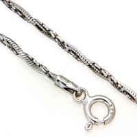 Kette Silber 925 rhodiniert 45 cm