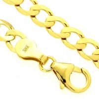 Panzerarmband (P100/8dia.) Gold 333 21 cm 8-fach diamantiert