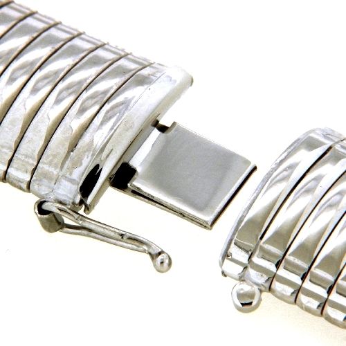 Armband Silber 925 rhodiniert 19 cm Kastenschloss