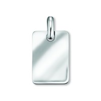 Anhänger Gravurplatte 925 Silber rhodiniert