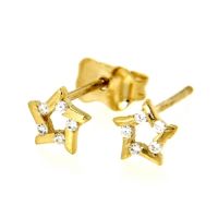 Ohrstecker Gold 333 Stern Zirkonia