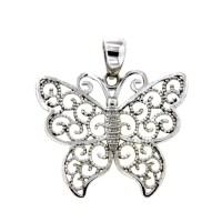 Anhänger Silber 925 rhodiniert Schmetterling 