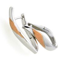 Scharniercreolen Silber rhodiniert rosé vergoldet