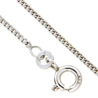 Panzerkette (P40) Weißgold 333 45 cm