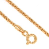 Kette Silber 925 rosé vergoldet (Zopf 0,35) 70 cm