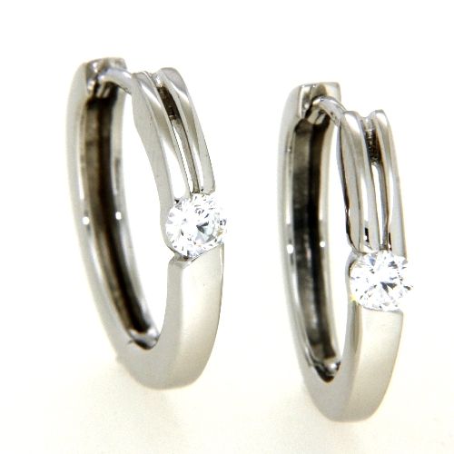 Scharniercreolen Weißgold 333