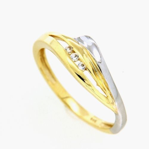 Ring Gold 333 Weite 56 bicolor