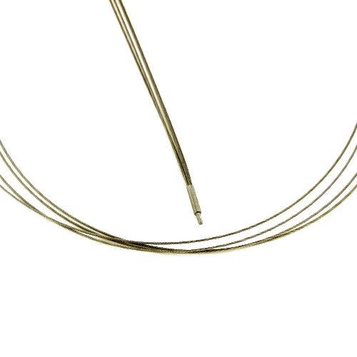 Halsreifen Edelstahl 45 cm 4-reihig