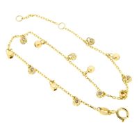 Armband Gold 333 19 cm-17 cm Zirkonia Federingverschluss