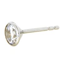 Ohrstecker Silber 925 rhodiniert Zirkonia 5mm