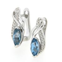 Scharniercreolen Silber 925 rhodiniert