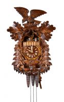 August Schwer Kuckucksuhr 1T Adler Hasenfamilie 42 cm 4.6511.01.P
