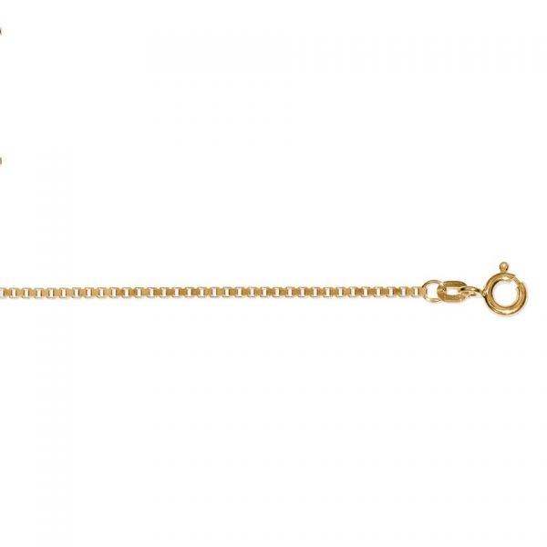 Venezianerkette vierkant 1,4 mm 333 Gelbgold 42 cm