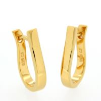 Scharniercreolen Silber 925 vergoldet