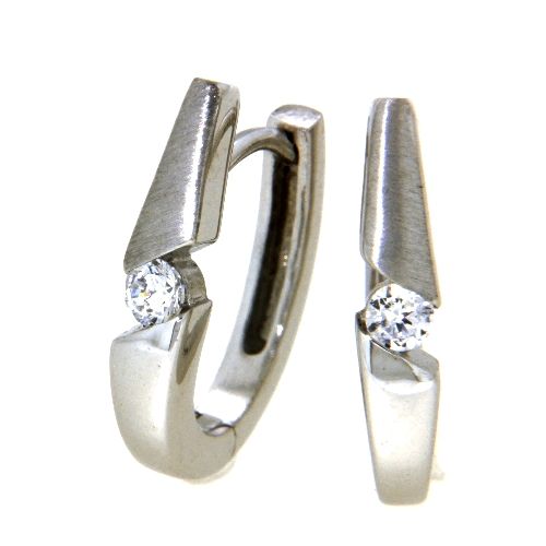 Scharniercreolen Silber 925 rhodiniert