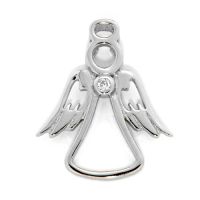 Anhänger Silber 925 rhodiniert Engel 