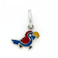 Anhänger Silber 925 rhodiniert Papagei 