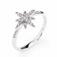 AMEN Ring Silber Stern Gr. 52 RCDS-12