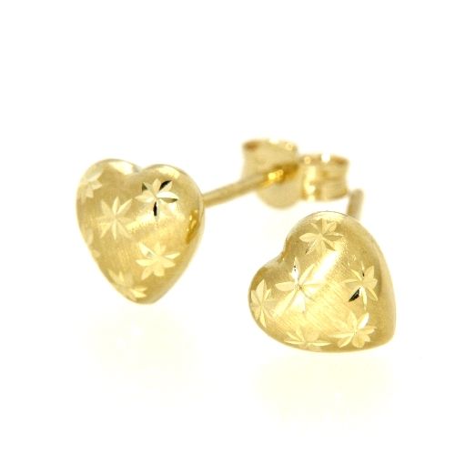 Ohrstecker Gold 333 Herz