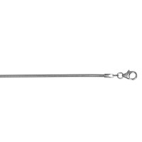 Tonda-Halsreif rund 1,5 mm 925 Silber rhodiniert 42 cm