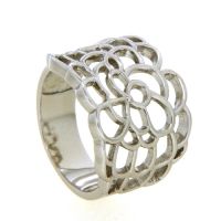 Ring Silber 925 rhodiniert Weite 58