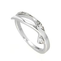 Ring Silber 925 rhodiniert Zirkonia Weite 58