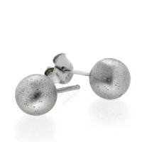 Ohrstecker Silber 925 rhodiniert Sternenstauboptik 