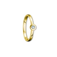 Ring Brillant 0,05 ct. 585 Gelbgold Größe 54