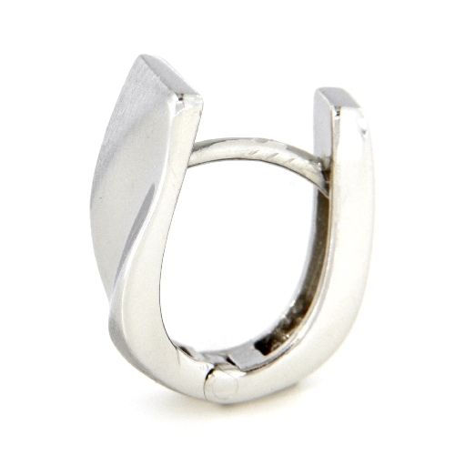 Scharniercreolen Silber 925 rhodiniert